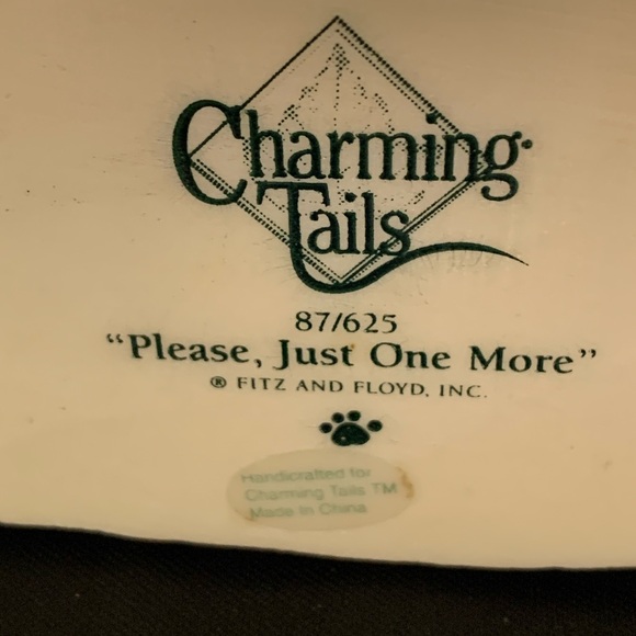 Fitz and Floyd Charming Tails "Please, just one more" - Picture 8 of 8